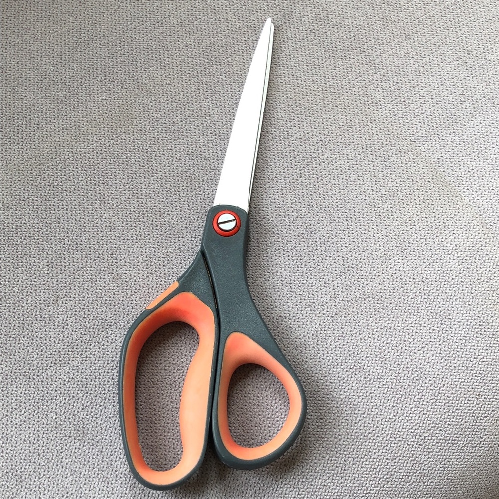 Gray and Orange Scissors